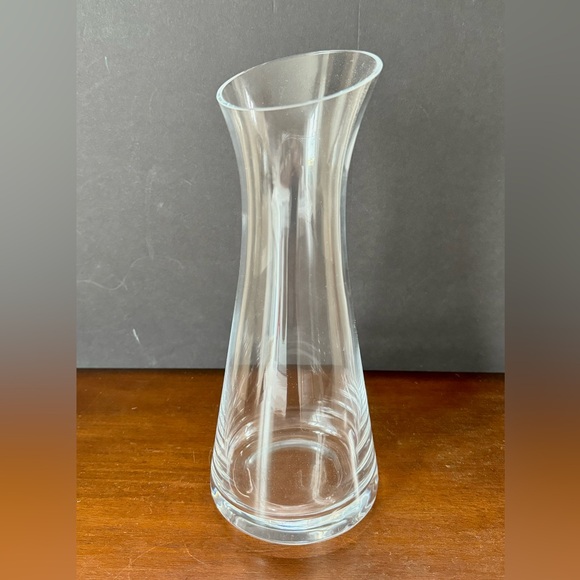 NEW Kitchen Living 10.5" Angled Polished Rim 0.9L Wine Water Glass Carafe - Picture 3 of 10